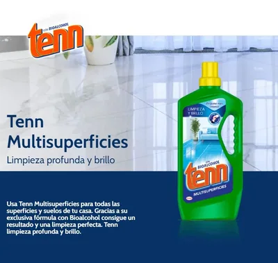 Tenn Multiusos Professional con Bioalcohol 1,3 litros - pack de 12 unidades – foto 1