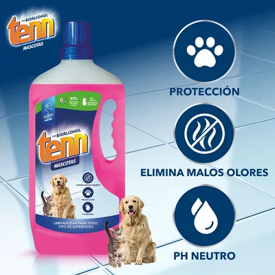 Tenn Mascotas Limpiahogar Concentrado para Perros y Gatos 1300 ml - pack de 12 unidades – foto 1
