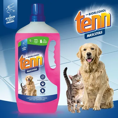 Tenn Mascotas Limpiahogar Concentrado para Perros y Gatos 1300 ml - pack de 12 unidades – foto 3