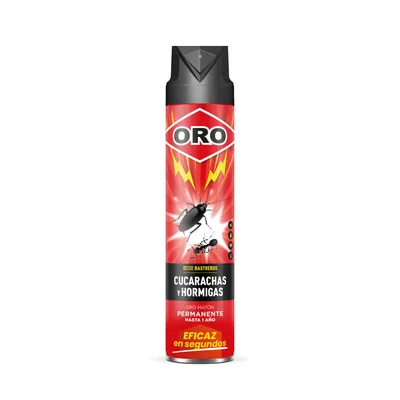 ORO Insecticida Rastreros contra Cucarachas y Hormigas 750 ml (pack de 3)