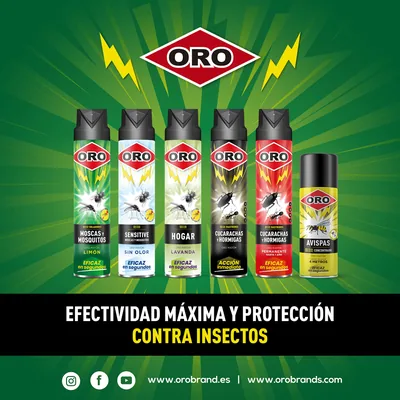 ORO Insecticida Rastreros contra Cucarachas y Hormigas 750 ml - pack de 3 unidades – foto 2