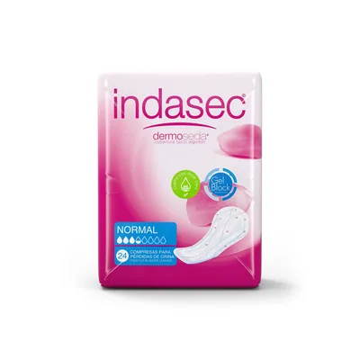 Indasec Dermoseda normal 24 compresas (pack de 6)