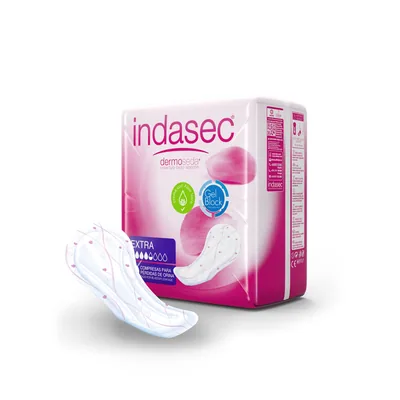 Indasec Dermoseda compresa incontinencia extra aloe vera 20 compresas (pack de 6)