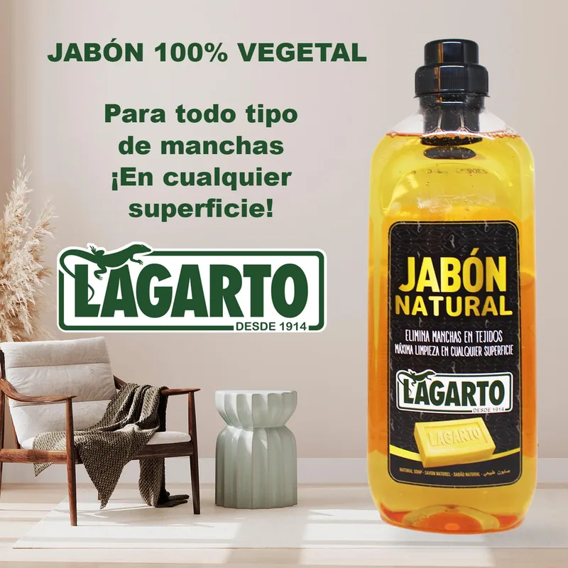 Lagarto Jabón Natural Líquido 1000 ml - pack de 12 unidades