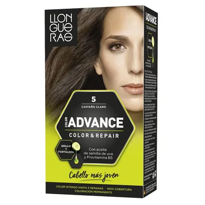 Llongueras Color Advance Tinte Pelo Mujer Tono 5 Castaño Claro (pack de 3)