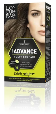 Llongueras Color Advance Tinte Tono 7 Rubio Medio 100 ml - pack de 3 unidades – foto 2