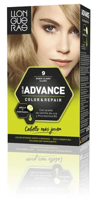 Llongueras Color Advance Tinte Pelo Mujer Tono 9 Rubio Claro Claro 30 ml - pack de 3 unidades – foto 2