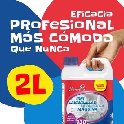 La Garrafita Gel Lavavajillas Máquina 2 litros - pack de 4 unidades – foto 1