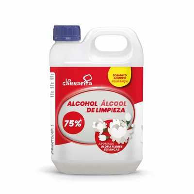 Alcohol de Limpieza 75% Aroma Floral 2 litros (pack de 4)