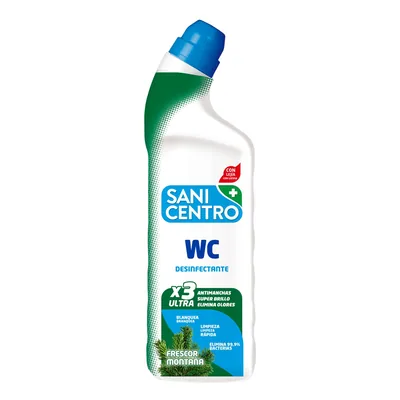 Sanicentro Gel WC Desinfectante Frescor Montaña 1 L (pack de 12)