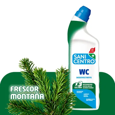 Sanicentro Gel WC Desinfectante Frescor Montaña 1 L - pack de 12 unidades – foto 4