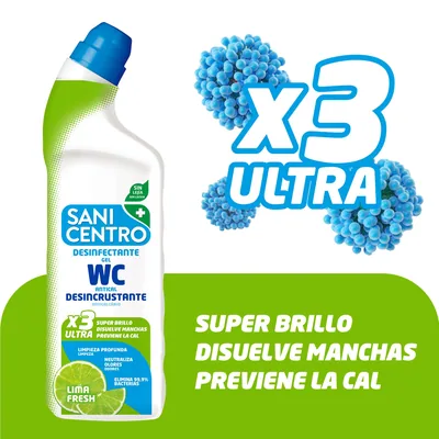 Sanicentro Gel WC Antical 1 L - pack de 12 unidades – foto 3