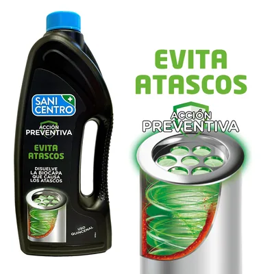 Sanicentro Desatascador Acción Preventiva 1 L - pack de 10 unidades – foto 2