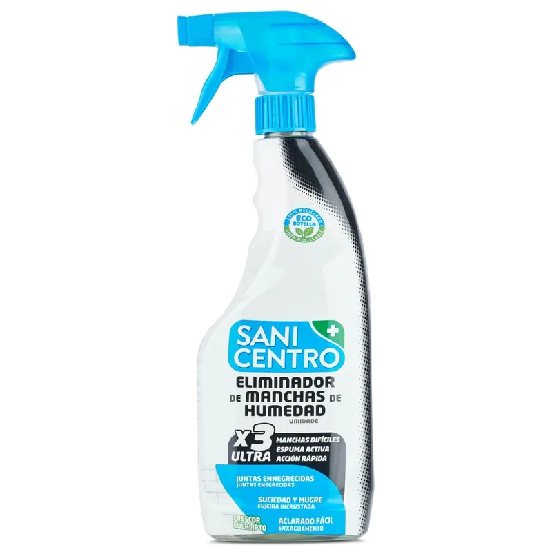 Sanicentro Eliminador de Manchas de Humedad, Aroma Eucalipto 750 ml - pack de 12 unidades