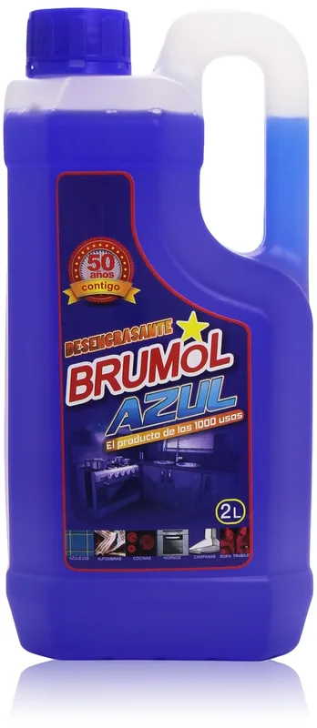 Brumol Azul desengrasante 2000 ml - pack de 6 unidades