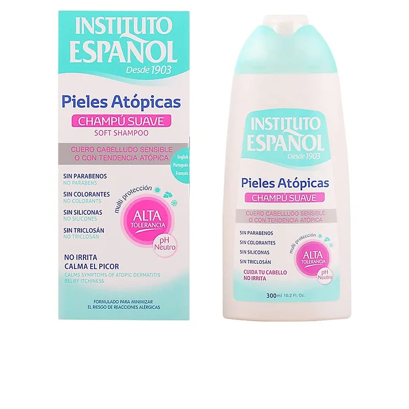 Instituto Español Champú para Piel Atópica- 300 ML - pack de 3 unidades