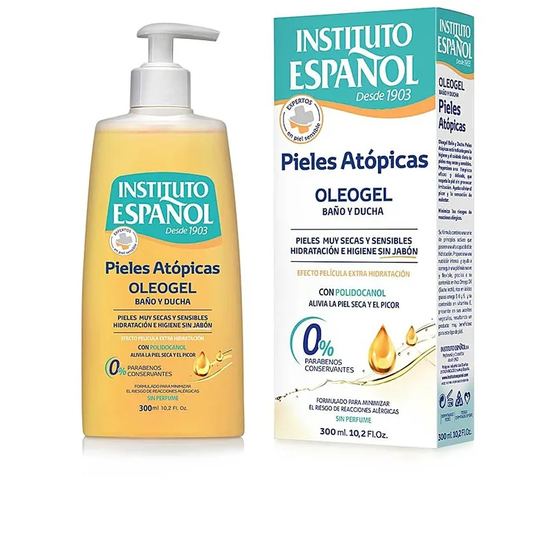 Instituto Español Oleogel Pieles Atópicas 300 ml - pack de 3 unidades