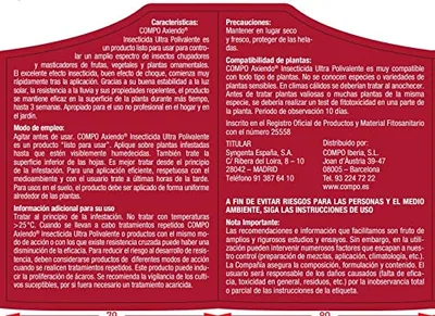 Compo Axiendo insecticida polivalente 750 ml - pack de 2 unidades – foto 4