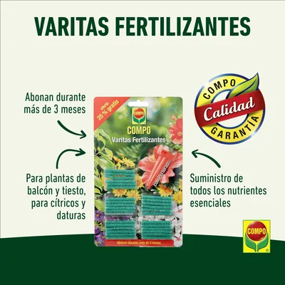 Compo Varitas fertilizantes para plantas de interior y exterior - pack de 4 unidades – foto 2