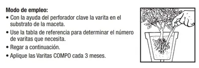 Compo Varitas fertilizantes para plantas de interior y exterior - pack de 4 unidades – foto 4