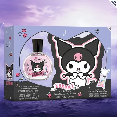 Air-Val International Kuromi Estuche con EDT 50 ml y Paleta de maquillaje - 1 unidad – foto 1