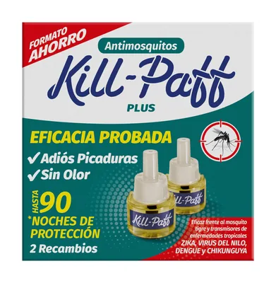 Kill-Paff Antimosquitos Eléctrico 33 ml (pack de 4)