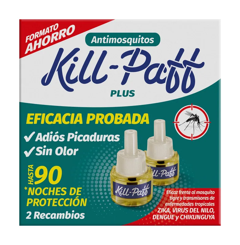 Kill-Paff Antimosquitos Eléctrico 33 ml - pack de 4 unidades