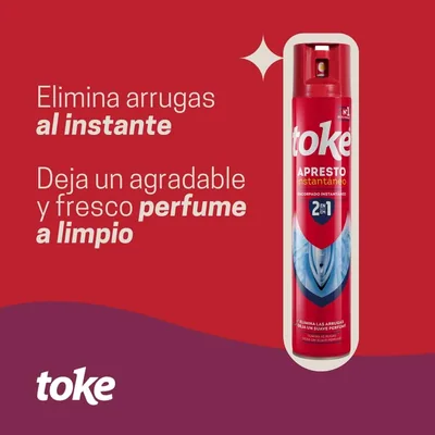 TOKE Apresto Instantáneo| Elimina las Arrugas| Deja un Suave Perfume| 500 ml - pack de 3 unidades – foto 5