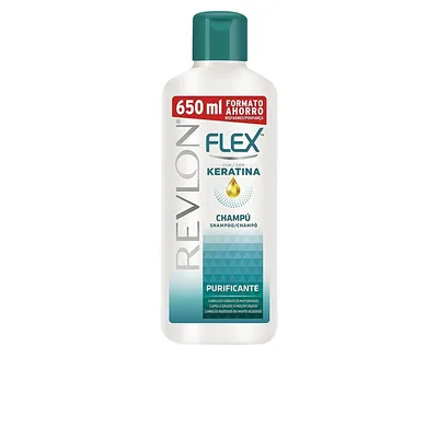 Revlon Flex Champú Purificante Cabellos Grasos 650 ml (pack de 4)