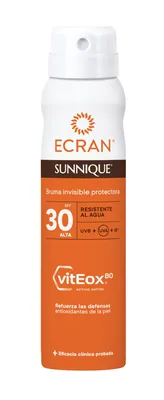 Ecran Sunnique bruma protectora solar FPS30 invisible 75 ml (pack de 10)
