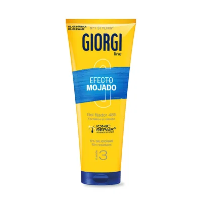 Giorgi Line Gomina Efecto Mojado 48H Fijación 3 Wet Look 170 ml (pack de 4)