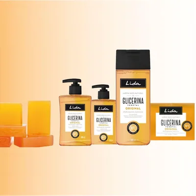 Lida Jabón Líquido de Manos Glicerina 100% Natural 250 ml - pack de 4 unidades – foto 1