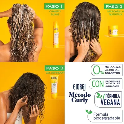 Giorgi Line Pack Kit de Iniciación al Método Curly 950 ml - 1 unidad – foto 3