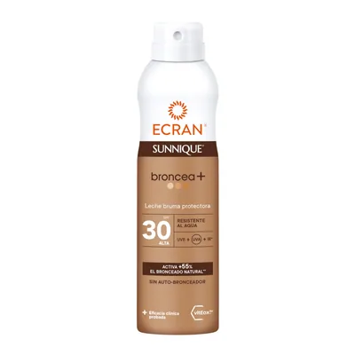 Ecran Sunnique Leche Bruma Solar Broncea+ FPS30-250 ml