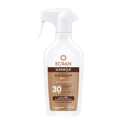 Ecran Sunnique Leche Solar en Spray Broncea+ FPS30-270 ml