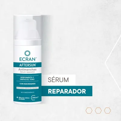 Ecran Aftersun Serum Reparador Facial Antimanchas con Niacinamida 50 ml - pack de 2 unidades – foto 4