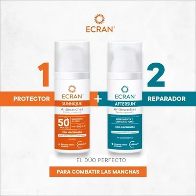 Ecran Aftersun Serum Reparador Facial Antimanchas con Niacinamida 50 ml - pack de 2 unidades – foto 7