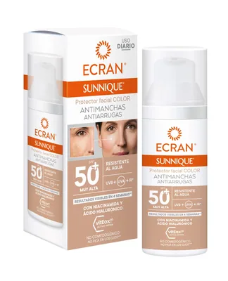 Ecran Sunnique Protector Facial Antimanchas FPS50+ con Color 50 ml