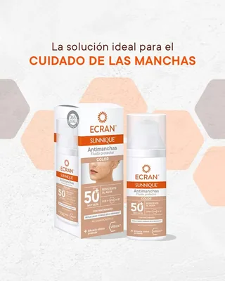 Ecran Sunnique Protector Facial Antimanchas FPS50+ con Color 50 ml - 1 unidad – foto 9