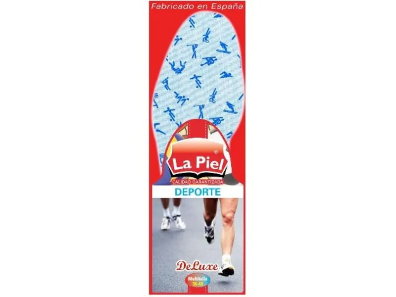 La Piel Plantillas Zapatos Deporte Multitalla - pack de 12 unidades