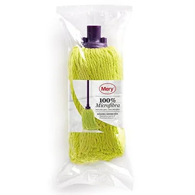 Mery Fregona de Microfibra 100% Superabsorbente Lima y Morado 22 cm - pack de 12 unidades – foto 5