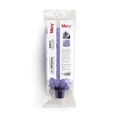 Mery Fregona de Microfibra Extra-Absorbente Lila 22 cm talla 26 cm - pack de 12 unidades – foto 5