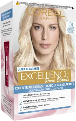 L'Oréal Paris Excellence Coloración Creme Tono 01 Rubio Ultra Claro Natural 1000 ml - pack de 3 unidades – foto 2