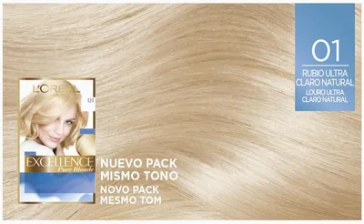 L'Oréal Paris Excellence Coloración Creme Tono 01 Rubio Ultra Claro Natural 1000 ml - pack de 3 unidades – foto 6