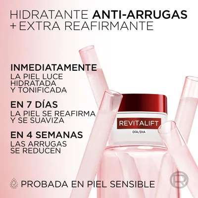 L'Oréal Paris Revitalift Clásico Crema de Día Antiarrugas Reafirmante 50 ml - pack de 2 unidades – foto 6