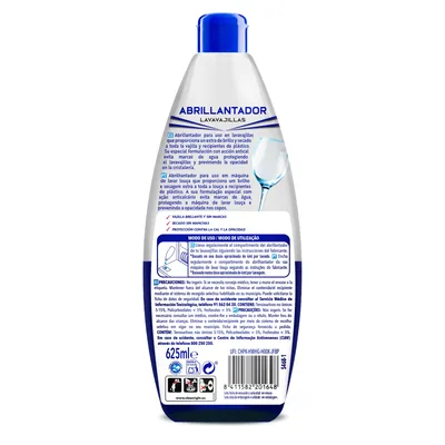 Asevi Abrillantador lavavajillas todo en 1 brillo antical 156 lavados 625 ml - pack de 12 unidades – foto 6