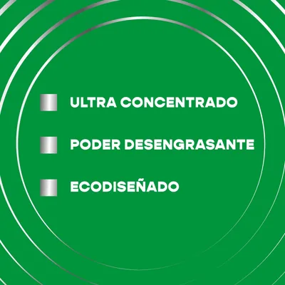 Asevi Lavavajillas líquido Ultra Green ultraconcentrado 650 ml - pack de 12 unidades – foto 3