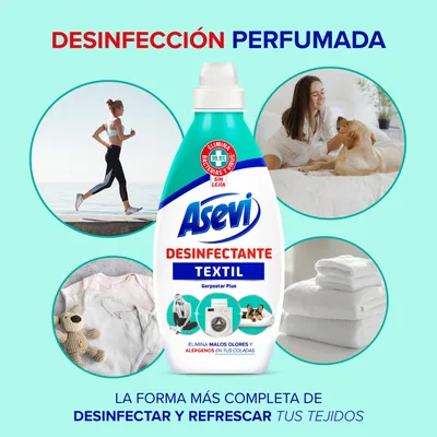Asevi Desinfectante textil 720 ml - pack de 10 unidades – foto 3