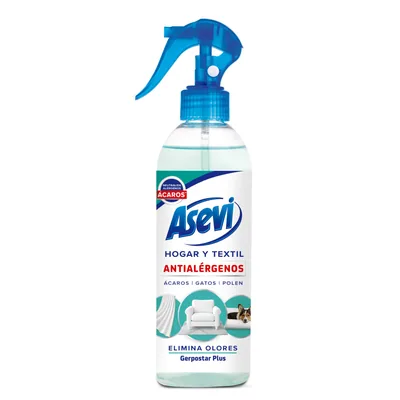Asevi spray antialérgenos hogar y textil 400 ml (pack de 12)