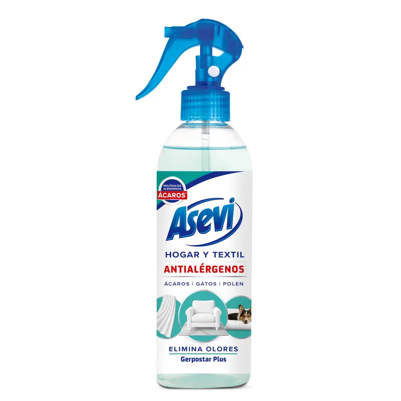 Asevi Spray antialérgenos hogar y textil 400 ml - pack de 12 unidades